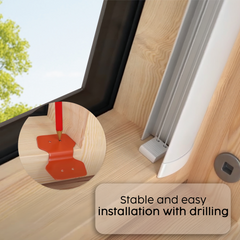 Concept Blinds Honeycomb Roof Window Pleated Blind – Blackout & Thermal Insulation, Made to Measure, 7 Fabric Colours, Adjustable Up & Down, Easy Drill Fitting – Premium Custom Roof Window Shade