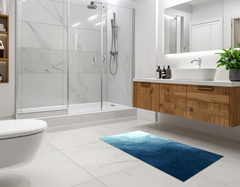 Concept Crystal Bathroom PVC Mat – Water-Resistant Floor Mat – Modern Designer Bath Mat with 4 Size Options for Bathroom, Shower & Toilet - Soft Shower Mat with Decorative Designs : Thorny waves