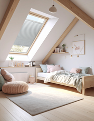 Concept Blinds Honeycomb Roof Window Pleated Blind – Blackout & Thermal Insulation, Made to Measure, 7 Fabric Colours, Adjustable Up & Down, Easy Drill Fitting – Premium Custom Roof Window Shade