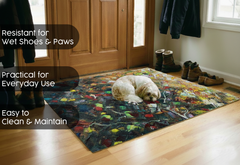 Precision Floor Mat - Innovative Custom PVC Mat for Home, Kitchen & Playrooms – Water Resistant, Stain-Proof & Kids-Safe - Vibrant Designs with Adjustable Sizes from 20x20 cm up to 200x300 cm : Abstraction on canvas