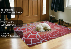 Precision Floor Mat - Innovative Custom PVC Mat for Home, Kitchen & Playrooms – Water Resistant, Stain-Proof & Kids-Safe - Vibrant Designs with Adjustable Sizes from 20x20 cm up to 200x300 cm : Texture 3
