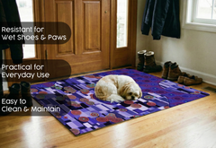 Precision Floor Mat - Innovative Custom PVC Mat for Home, Kitchen & Playrooms – Water Resistant, Stain-Proof & Kids-Safe - Vibrant Designs with Adjustable Sizes from 20x20 cm up to 200x300 cm : Coloured circles