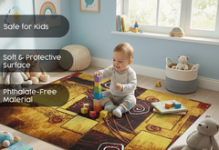 Precision Floor Mat - Innovative Custom PVC Mat for Home, Kitchen & Playrooms – Water Resistant, Stain-Proof & Kids-Safe - Vibrant Designs with Adjustable Sizes from 20x20 cm up to 200x300 cm : Egyptian theme 1