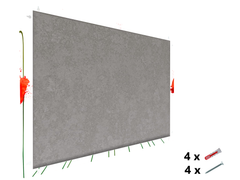 Magnetische Metalltafel – Trocken abwischbare Wandtafel und starke Magnet-Pinnwand für Büros, Zuhause und Klassenzimmer – Moderner und langlebiger Wand-Organizer: Mohnblumen