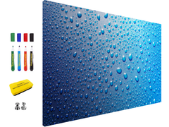 Concept Crystal Pizarra Blanca Magnética Minimalista, Panel Metálico para Escritura, Borrable
