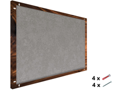 Magnetische Metalltafel – Trocken abwischbare Wandtafel und starke Magnet-Pinnwand für Büros, Zuhause und Klassenzimmer – Moderner und langlebiger Wand-Organizer: Nussbaumholzmuster
