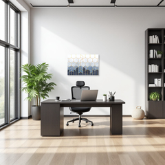 Concept Crystal® Lavagna Magnetica in Metallo – Lavagna Cancellabile a Secco & Bacheca Magnetica per Uffici, Case & Scuole – Organizer da Parete Moderno & Resistente