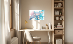 Magnetische Metalltafel – Trocken abwischbare Wandtafel und starke Magnet-Pinnwand für Büros, Zuhause und Klassenzimmer – Moderner und langlebiger Wand-Organizer: Flüssige Farben 2