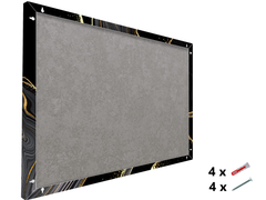 Concept Crystal Pizarra Blanca Magnética 2 en 1, Tablero Metálico Resistente para Notas y Fotos