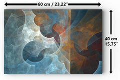 Magnetic Metal Board – Dry-Erase Wall Board & Strong Magnet Bulletin Board for Offices, Homes & Classrooms – Modern & Durable Wall Organizer : Abstraction 1