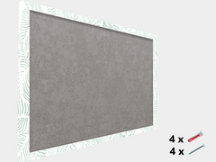 Concept Crystal Pizarra Blanca Magnética Minimalista, Panel Metálico para Escritura, Borrable