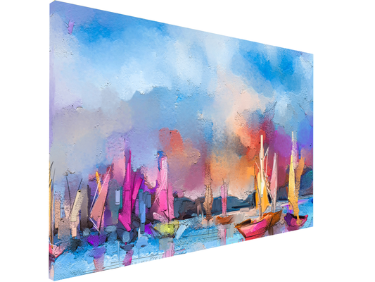 Magnetic Metal Board – Dry-Erase Wall Board & Strong Magnet Bulletin Board for Offices, Homes & Classrooms – Modern & Durable Wall Organizer : Impressionist seascape