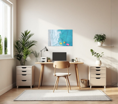 Concept Crystal Tableau de Vision Magnétique - Tableau Métallique pour Objectifs et Organisation à la Maison ou au Bureau