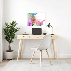 Magnetische Metalltafel – Trocken abwischbare Wandtafel und starke Magnet-Pinnwand für Büros, Zuhause und Klassenzimmer – Moderner und langlebiger Wand-Organizer: Bunter Hintergrund