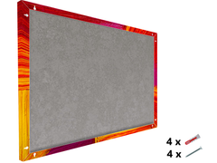 Pizarra metálica magnética: pizarra de borrado en seco y potente imán para oficinas, hogares y aulas. Organizador de pared moderno y duradero: textura abstracta de color.