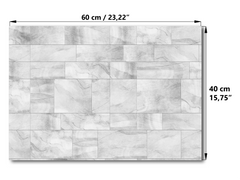 Concept Crystal ® 2-in-1 Magnetic Metal Whiteboard & Bulletin Board – Strong Magnet Board with Dry-Erase Surface for Notes, Schedules, & Photos – Ideal for Home & Office : Grey irregularity 2
