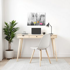 Tableau Blanc Élégant et Magnétique - Organisateur Métallique Polyvalent pour Bureau ou Cuisine Moderne