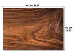 Magnetische Metalltafel – Trocken abwischbare Wandtafel und starke Magnet-Pinnwand für Büros, Zuhause und Klassenzimmer – Moderner und langlebiger Wand-Organizer: Nussbaumholzmuster