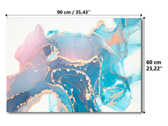 Magnetische Metalltafel – Trocken abwischbare Wandtafel und starke Magnet-Pinnwand für Büros, Zuhause und Klassenzimmer – Moderner und langlebiger Wand-Organizer: Flüssige Farben 2