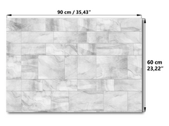Concept Crystal ® 2-in-1 Magnetic Metal Whiteboard & Bulletin Board – Strong Magnet Board with Dry-Erase Surface for Notes, Schedules, & Photos – Ideal for Home & Office : Grey irregularity 2