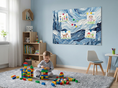 Magnetische Metalltafel – Trocken abwischbare Wandtafel und starke Magnet-Pinnwand für Büros, Zuhause und Klassenzimmer – Moderner und langlebiger Wand-Organizer: Gemalte Katze