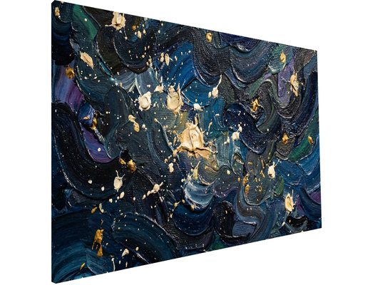 Concept Crystal ® Magnetic Metal Board – Dry-Erase Wall Board & Strong Magnet Bulletin Board for Offices, Homes & Classrooms – Modern & Durable Wall Organizer : Painted Night Sky