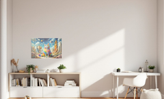 Lavagna Magnetica Minimalista Concept Crystal, Pannello in Metallo per Scrittura, Cancellabile