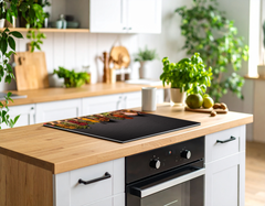 Induction Hob Cover Mat 60x52cm – 3mm Thick PVC Cooker Top Protector – Decorative Water?Resistant Hob Cover with Stylish Modern Designs for Induction & Electric Hobs: Herbs and Spices