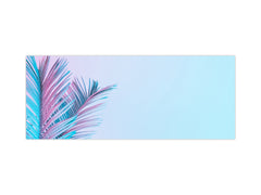 Design glass backsplash - Tempered Glass BBS29 splashback w/wo magnetic properties : Nature Series : Tropical leaves