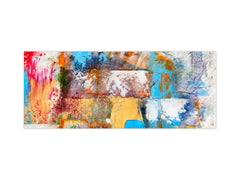 Contemporary glass kitchen panel - Wide format wall backsplash BBS30 w/wo magnetic properties : Art. Series : Abstract art background 3