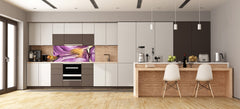 Contemporary glass kitchen panel - Wide format wall backsplash BBS30 w/wo magnetic properties : Art. Series : Liquid colours 4