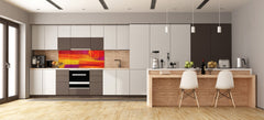 Stylish glass backsplash - Photo glass upstand BBS31 w/wo magnetic properties : Textures series : Abstract colour texture