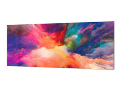 Stylish glass backsplash - Photo glass upstand BBS31 w/wo magnetic properties : Textures series : Colours splash