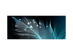 Wide format Wall panel - Design backsplash BBS34 w/wo magnetic properties : Miscellaneous series : Feather water drops