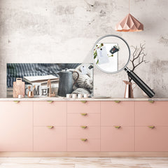 Wide format Wall panel - Design backsplash BBS34 w/wo magnetic properties : Miscellaneous series : Home