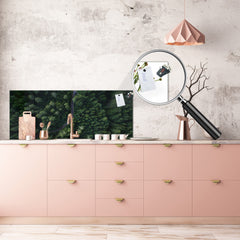 Wide format Wall panel - Design backsplash BBS34 w/wo magnetic properties : Miscellaneous series : Forest road