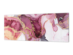 Contemporary glass kitchen panel - Wide format wall backsplash BBS30 w/wo magnetic properties : Art. Series : Liquid colours 5