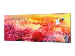 Stylish glass backsplash - Photo glass upstand BBS31 w/wo magnetic properties : Textures series : Abstract multicoloured background