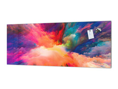 Stylish glass backsplash - Photo glass upstand BBS31 w/wo magnetic properties : Textures series : Colours splash