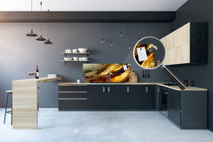 Wide format Wall panel - Design backsplash BBS34 w/wo magnetic properties : Miscellaneous series : Colourful thunderstorm