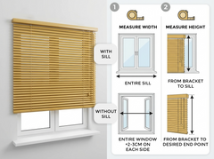 XXL 25mm Wooden Venetian Blinds – Wall Mount