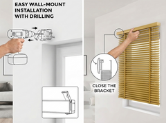 XXL 50mm Wooden Venetian Blinds – Wall Mount