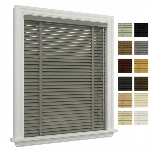 XXL 50mm Wooden Venetian Blinds – Recess Mount