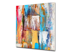 Unique Glass kitchen panel – Tempered Glass backsplash – Art design Glass Upstand NBS15: Art Series : Abstract art background 3