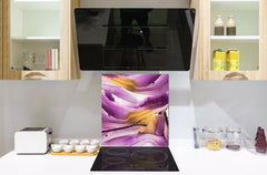 Protector contra salpicaduras de vidrio templado BS 12 Texturas blancas y grises Serie: Cuadrados de geometría 2