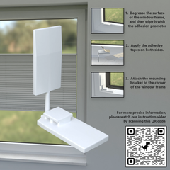 XL Honeycomb No-Drilling, Installation Within Window Frame Pleated Blinds