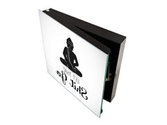 Cassettina decorativa per chiavi con immagini a scelta K07: Buddha meditante