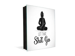 Cassettina decorativa per chiavi con immagini a scelta K07: Buddha meditante