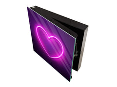 Petite armoire pour les clés avec décoration au choix K15 Monde chic Coeur de led