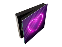 Petite armoire pour les clés avec décoration au choix K15 Monde chic Coeur de led